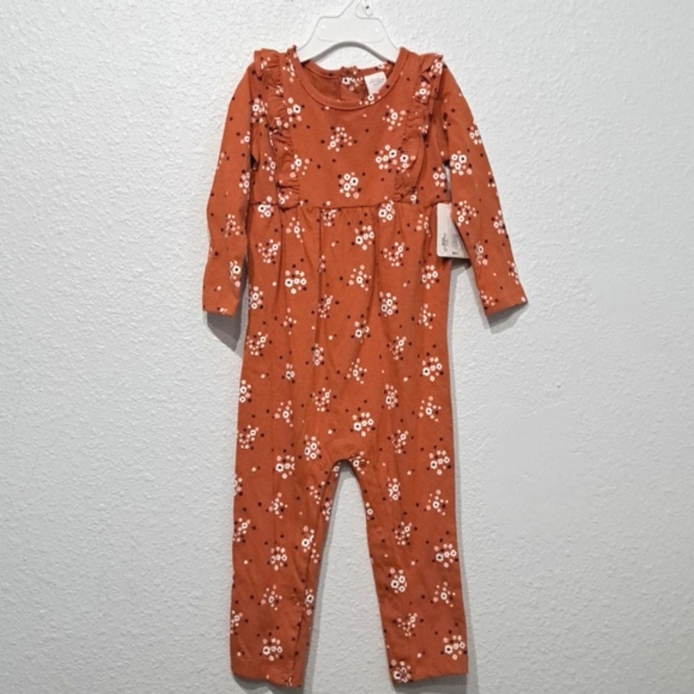 Starting Out Baby Girls 24 Months Long Sleeve Ruffle Coverall